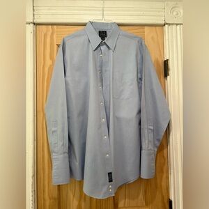 Jos A. Banks Powder Blue Button Down Size 17 34